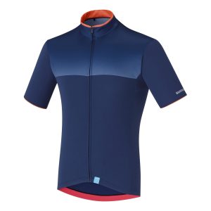 Shimano Men's Escape Short-Sleeve Jersey Navy Size M